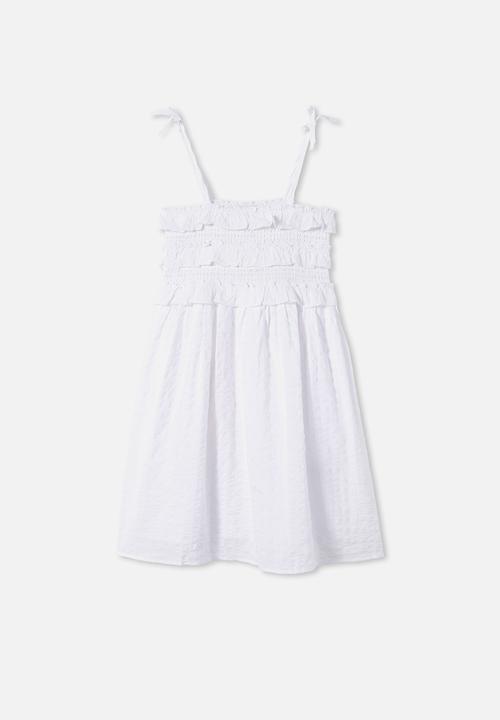 Free by Cotton On - Megan sleeveless dress - white