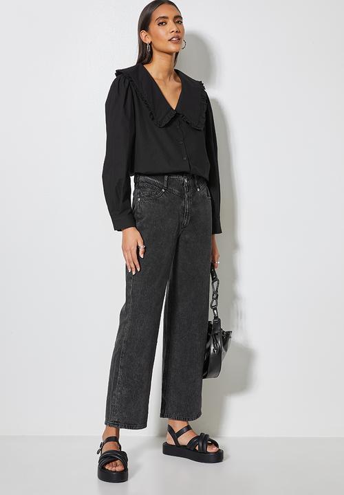Superbalist - Peterpan collar blouse - black