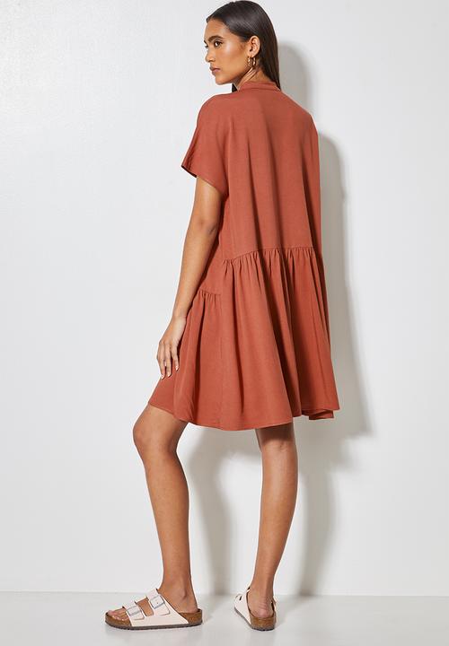 Superbalist - Step tier mandarin trapeze - terracotta
