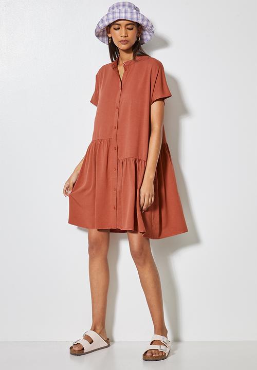 Superbalist - Step tier mandarin trapeze - terracotta
