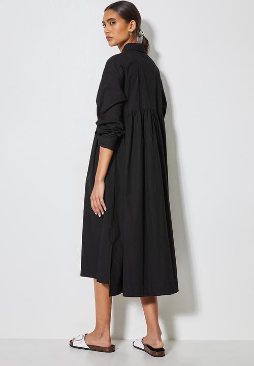 Superbalist - Empire cutline trapze shirt dress - black