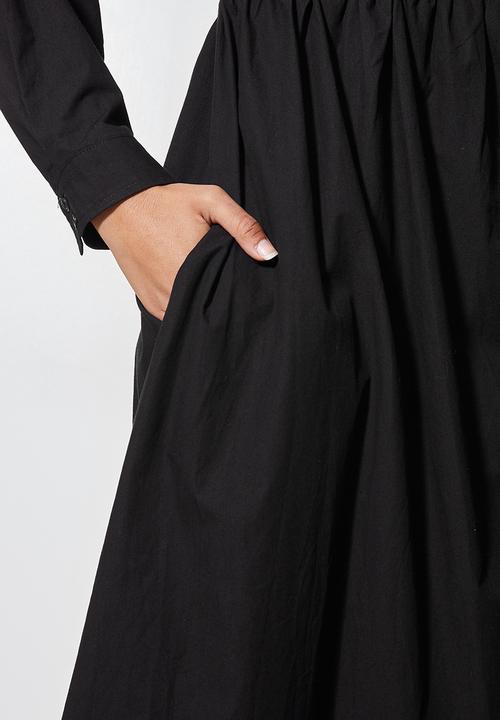 Superbalist - Empire cutline trapze shirt dress - black