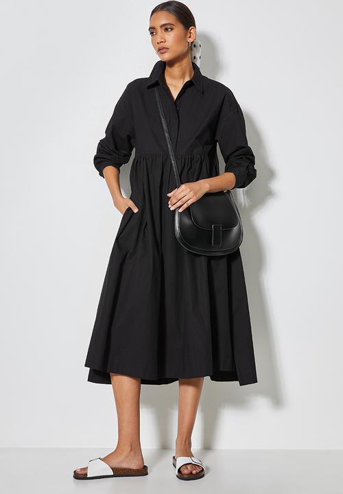 Superbalist - Empire cutline trapze shirt dress - black