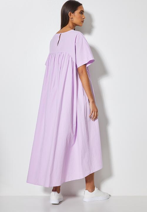 Superbalist - Volume pocket trapeze dress - lilac