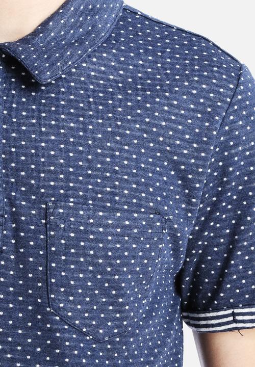Native Youth - Double Faced Polka Polo