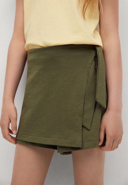 MANGO - Short tenis8 - olive