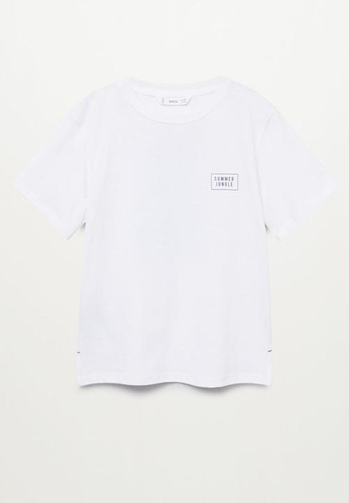 MANGO - T-shirt summer - off white
