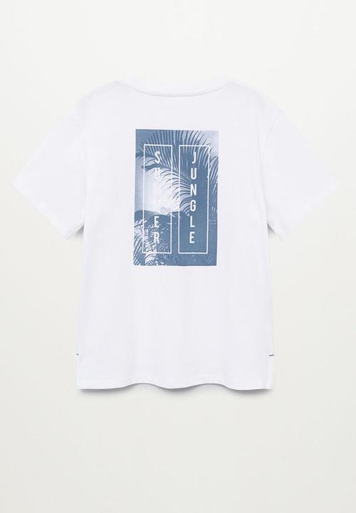 MANGO - T-shirt summer - off white