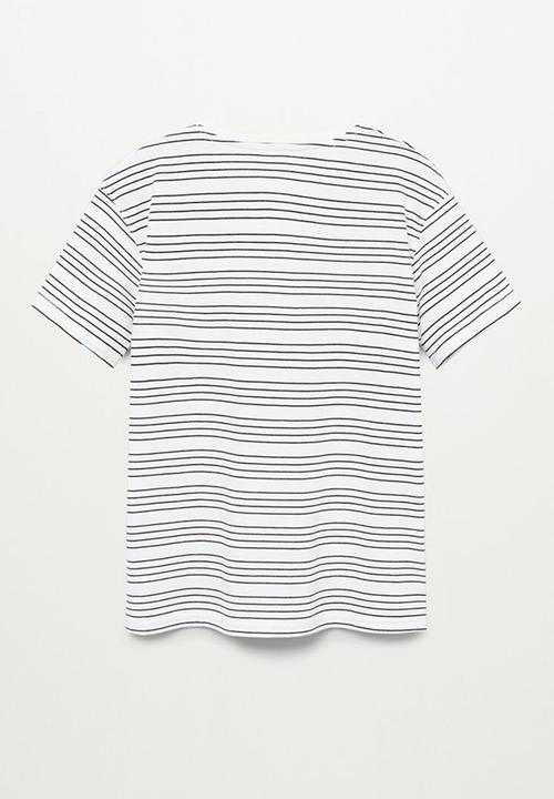 MANGO - T-shirt oli - off white 