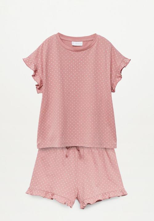 MANGO - Pijama dotti - pink