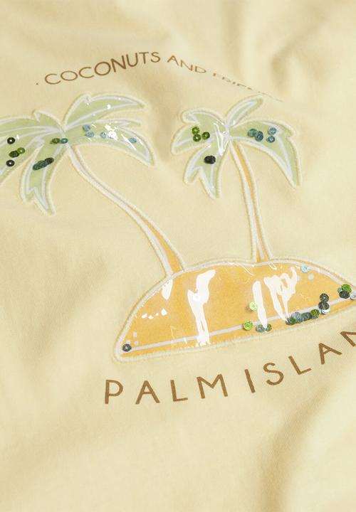 MANGO - Printed T-shirt pecera - yellow