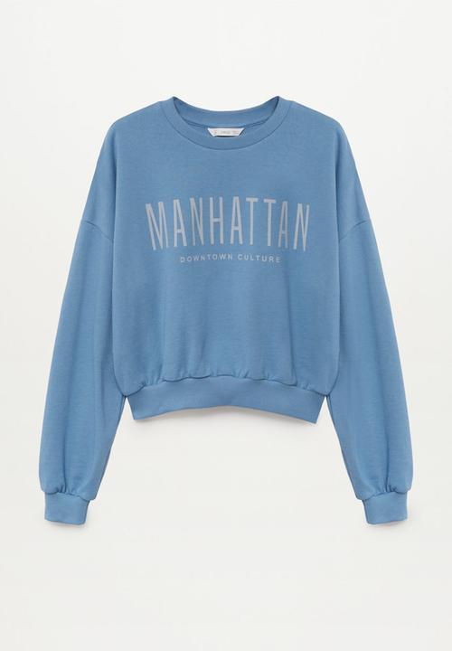MANGO - Sudadera manhatan - blue