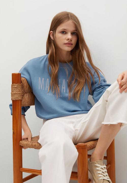 MANGO - Sudadera manhatan - blue