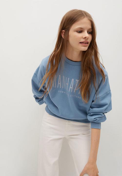 MANGO - Sudadera manhatan - blue