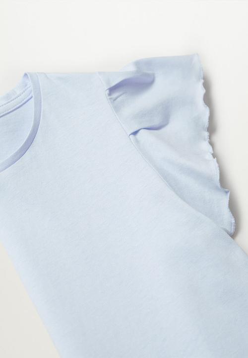MANGO - Soft short sleeve tee - blue