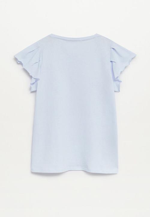 MANGO - Soft short sleeve tee - blue