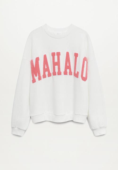 MANGO - Sudadera hawai - white