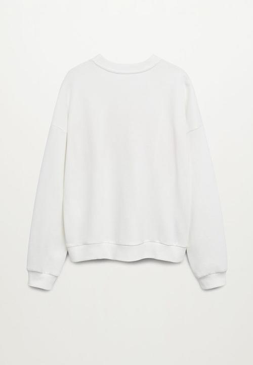MANGO - Sudadera hawai - white