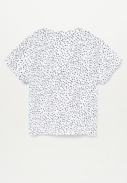 MANGO - Tusa short sleeve tee - white