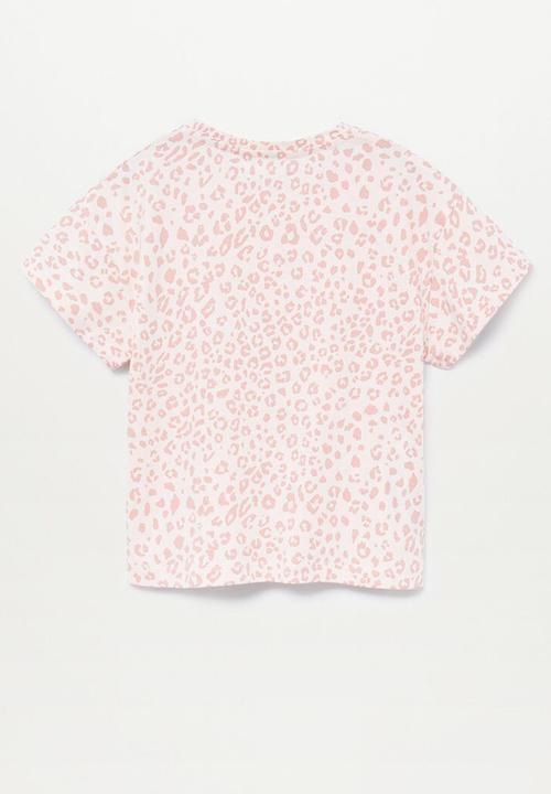 MANGO - Tusa short sleeve tee - pink