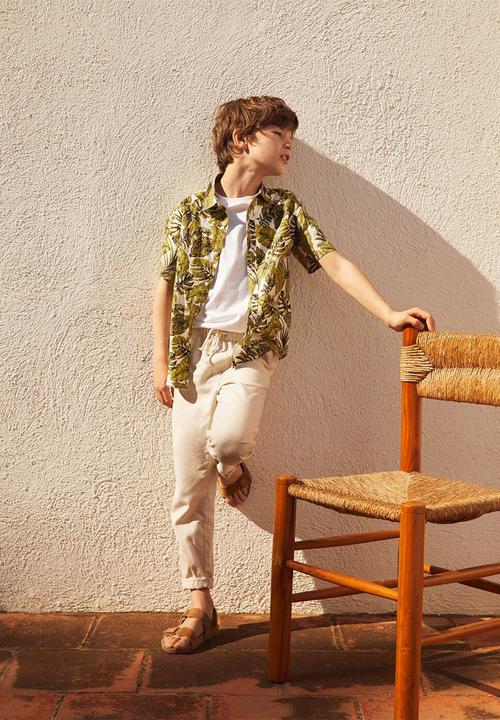 MANGO - Trousers nico - light beige
