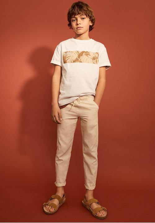 MANGO - Trousers nico - light beige
