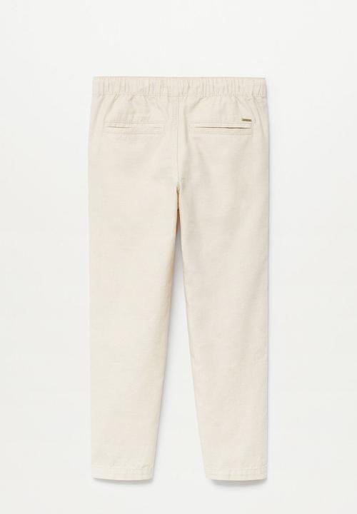 MANGO - Trousers nico - light beige