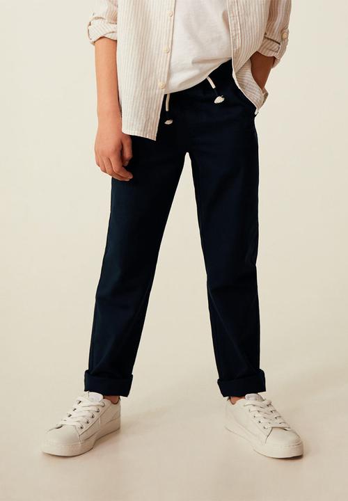 MANGO - Trousers nico - navy