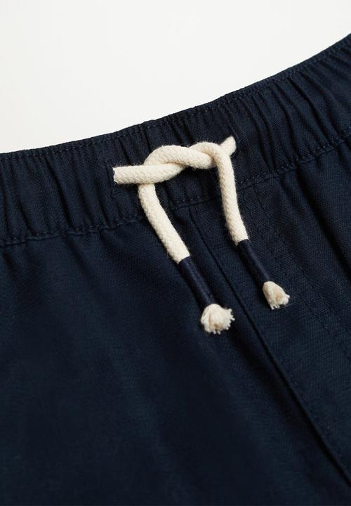 MANGO - Trousers nico - navy