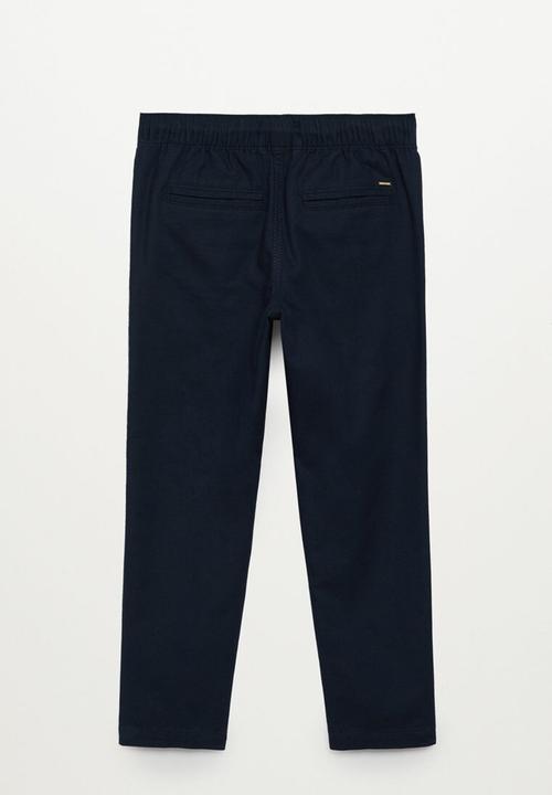 MANGO - Trousers nico - navy