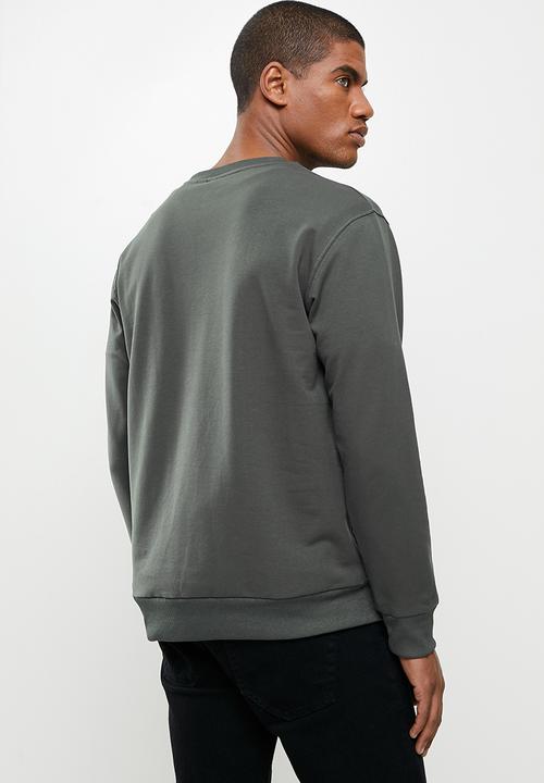 STYLE REPUBLIC - Plain crew neck sweat top - dark grey