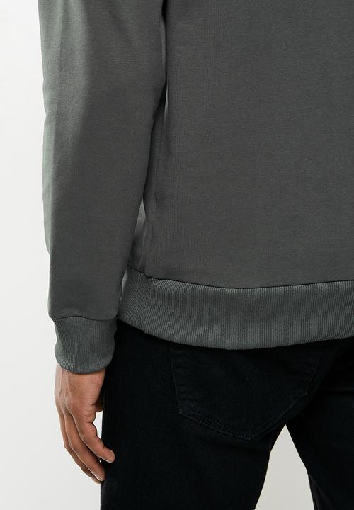 STYLE REPUBLIC - Plain crew neck sweat top - dark grey