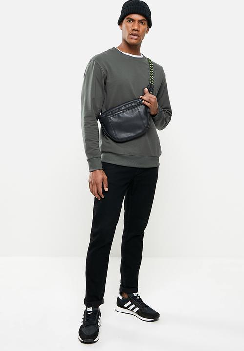 STYLE REPUBLIC - Plain crew neck sweat top - dark grey