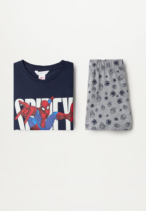 MANGO - Pyjama pack spiderman - navy & grey 