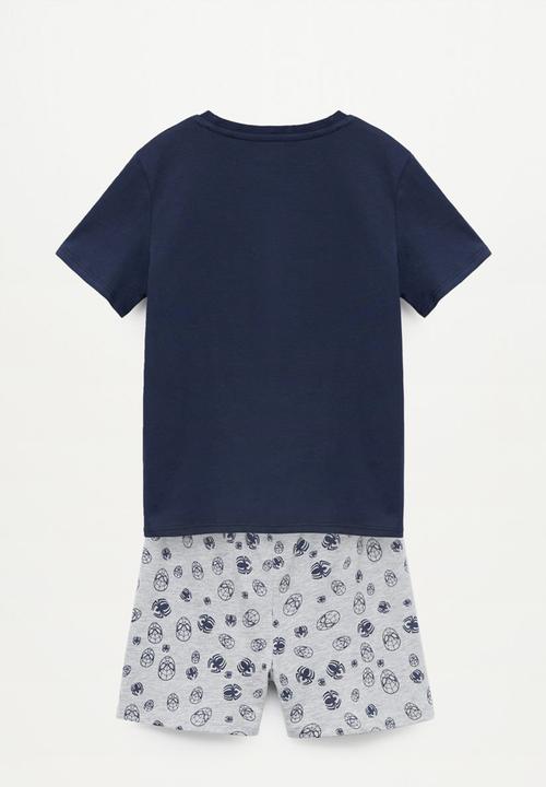 MANGO - Pyjama pack spiderman - navy & grey 