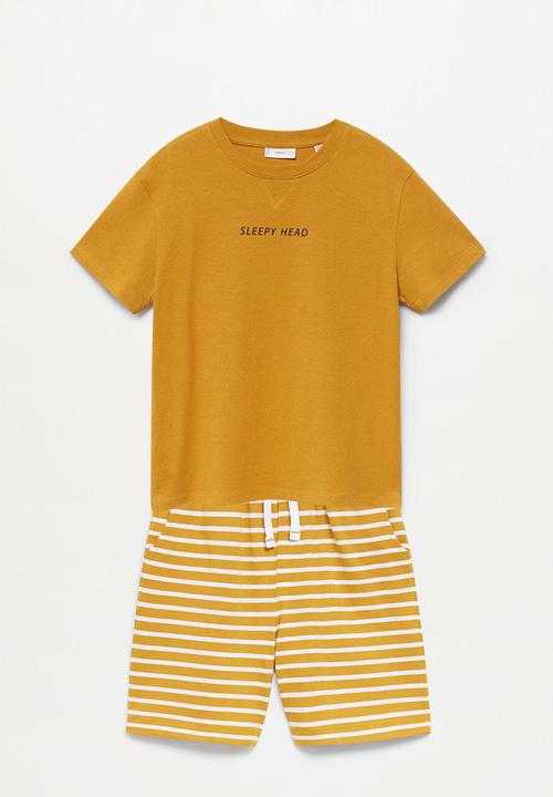 MANGO - Pijam pack sleepy - yellow