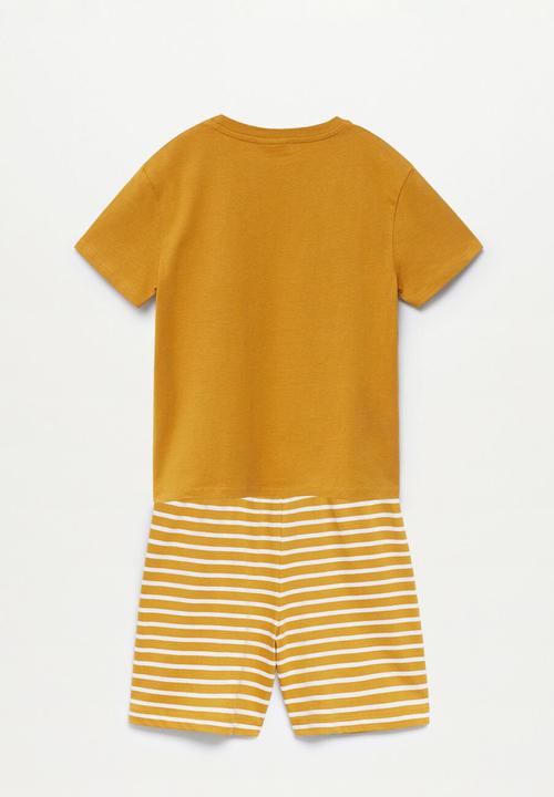 MANGO - Pijam pack sleepy - yellow