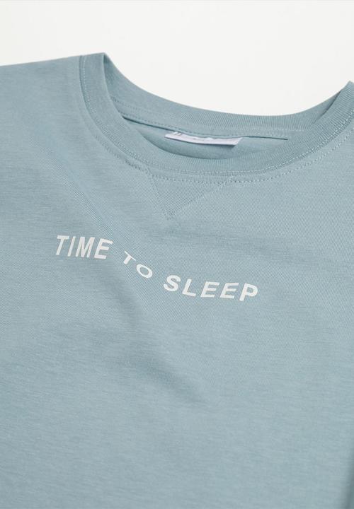 MANGO - Pijama pack time - turquoise