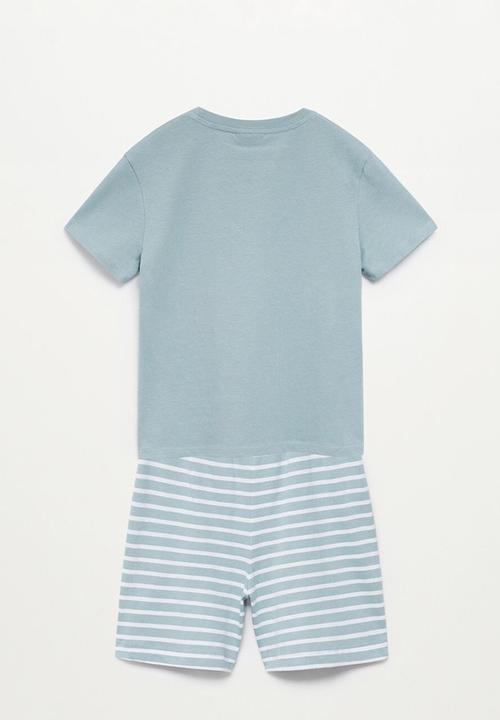 MANGO - Pijama pack time - turquoise
