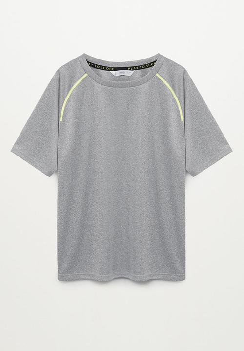 MANGO - T-shirt tgoal - grey