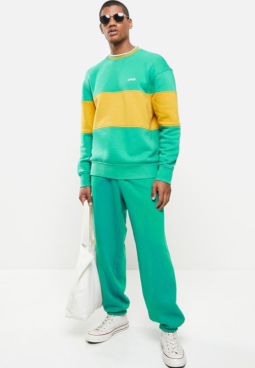 Levi’s® - Levis seasonal sweatpant - green & yellow 