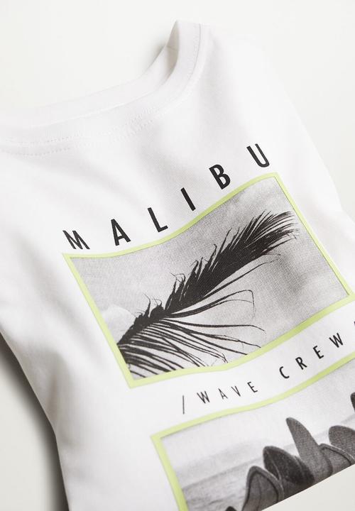 MANGO - T-shirt surf - white