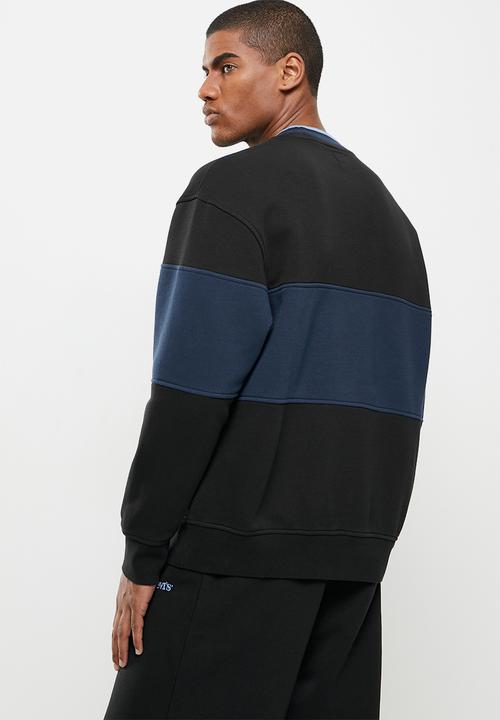 Levi’s® - Colour block tipped crew - black & navy 