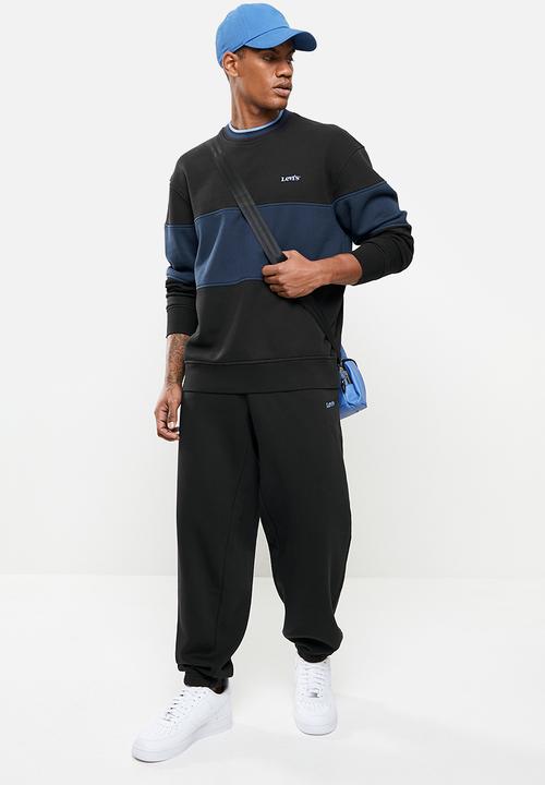 Levi’s® - Colour block tipped crew - black & navy 