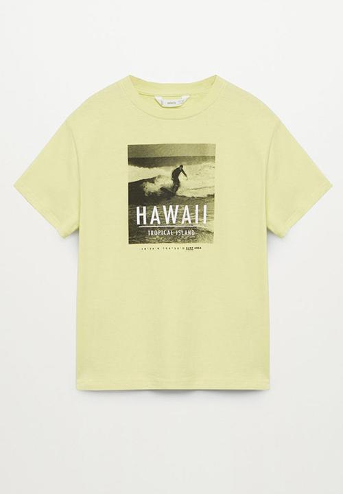 MANGO - T-shirt surf - yellow