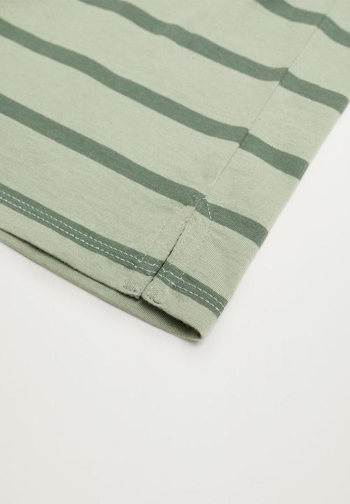 MANGO - T-shirt steve - green