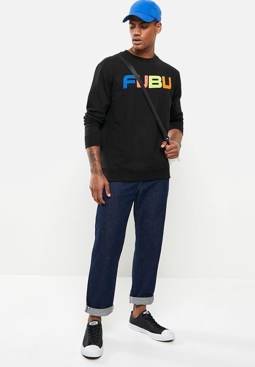FUBU - Fubu puff mens sweater - black