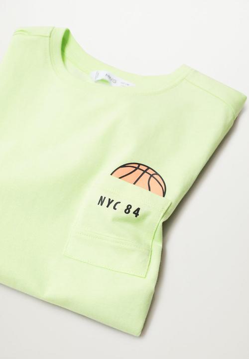 MANGO - T-shirt sport - bright yellow