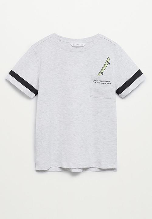 MANGO - T-shirt sport - grey