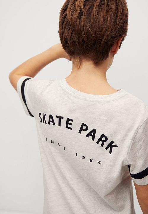 MANGO - T-shirt sport - grey